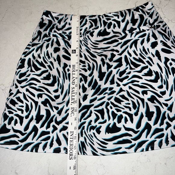 Tail Womens Medium Skort Black White Teal Golf Tennis Zipper Pockets - Picture 6 of 6
